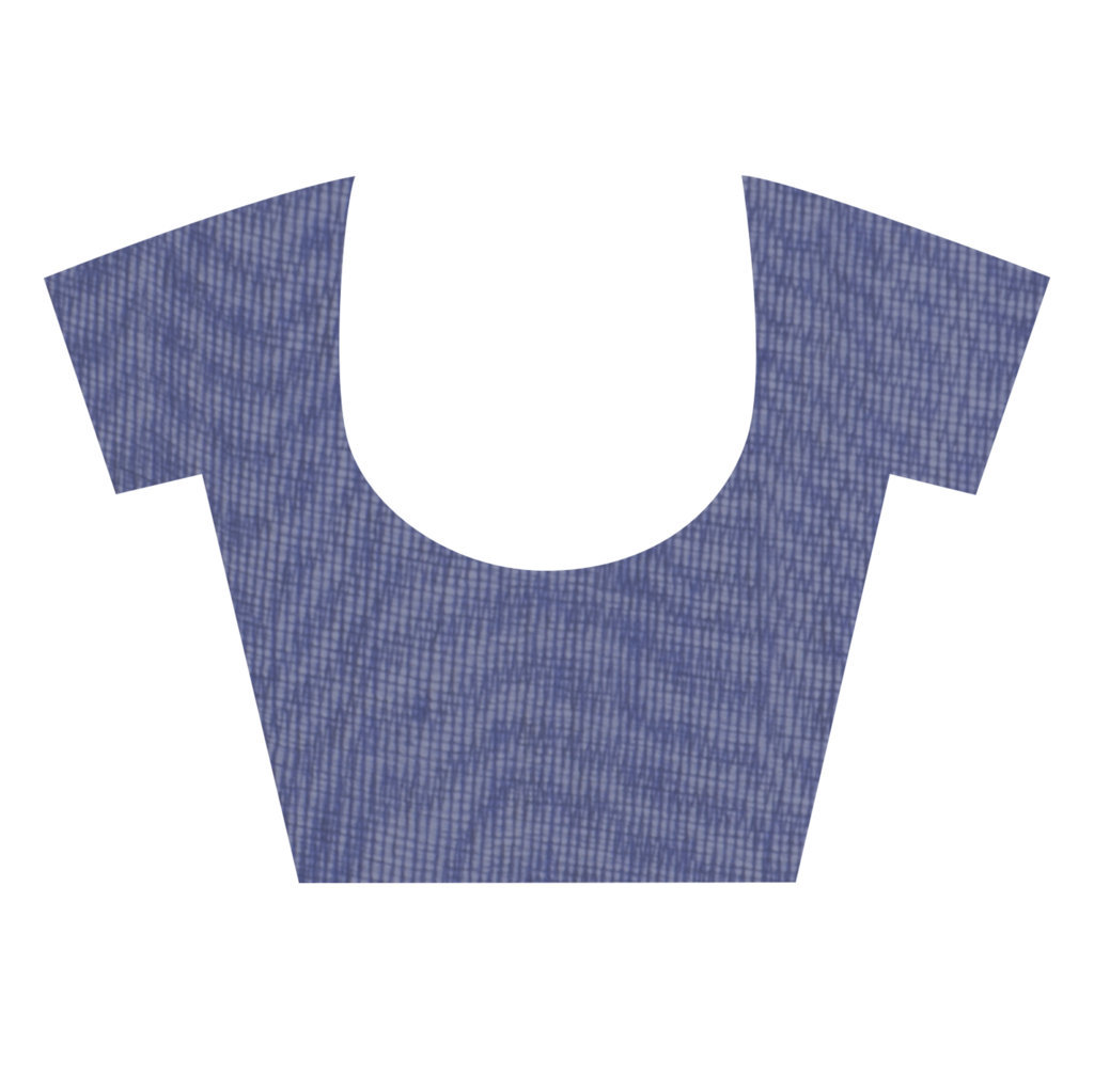 Naby Blue Blended Cotton Sequence_Handloom Hand Loom Saree (472)